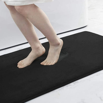 Elara Haus Bath Mat - Velvet Memory Foam Non Slip Bathroom Mats 11