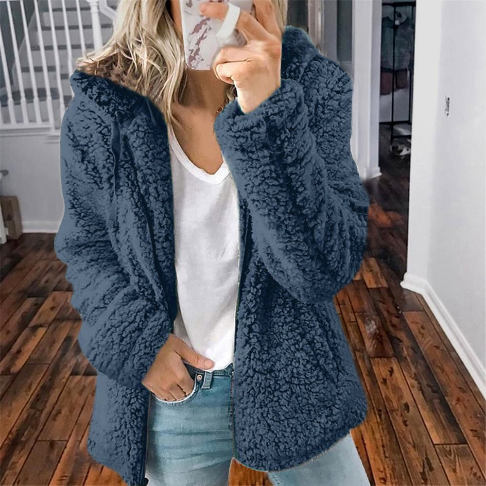 Ida | Damen Kapuzen-Strickjacke mit offener Vorderseite - Image 15
