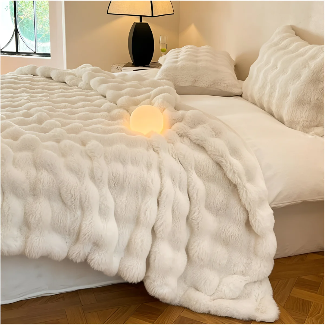 Mila Soft Fleece Comfort Blanket in Various Angles