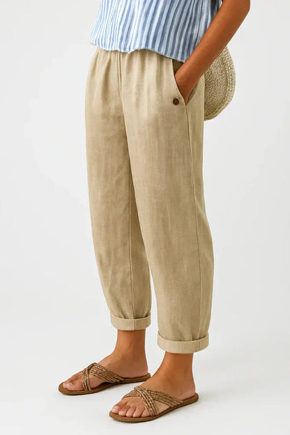 Image of Christel | Dames Cropped Relaxed Fit Broek