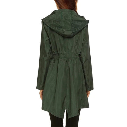 Image of Dames Anorak Jas met Capuchon - Halflange Mantel