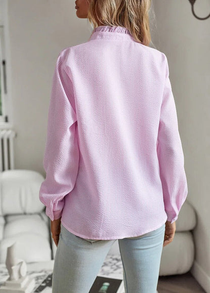 Image of Dames Blouse met Lange Mouwen en Ruches