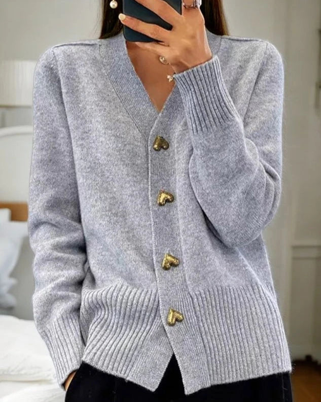 Image of Dames Cardigan met Knoopsluiting