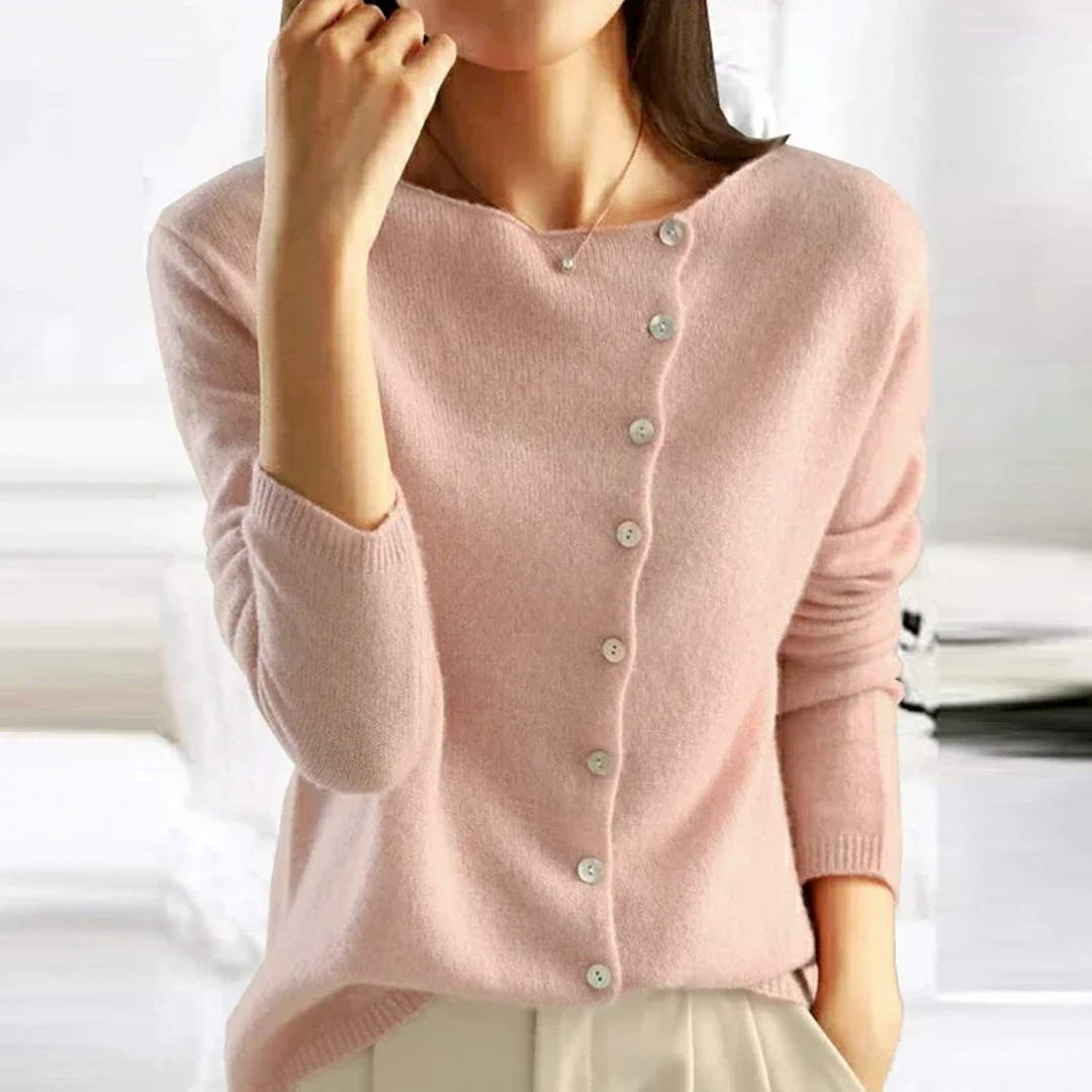 Image of Dames Cardigan met Knopen - Relaxed Fit
