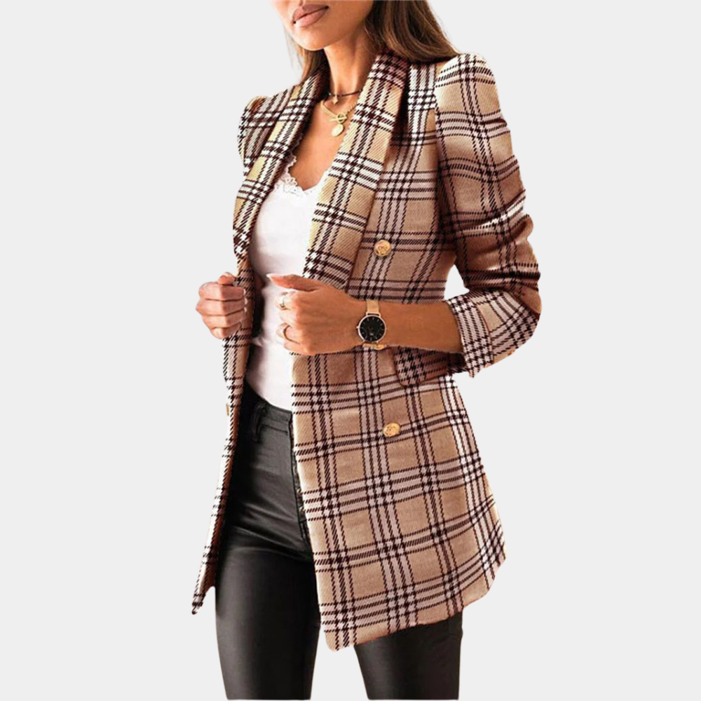 Image of Dames Double-Breasted Blazer Jas