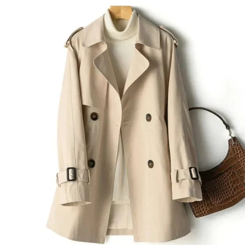 Image of Dames Double-Breasted Trenchcoat