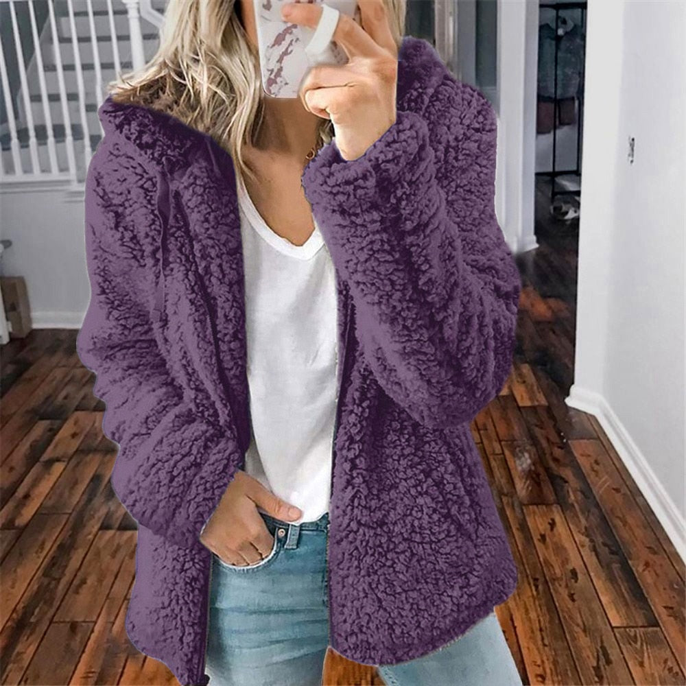 Image of Dames Hooded Loose Fit Jas