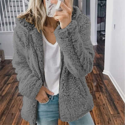 Image of Dames Hooded Loose Fit Jas