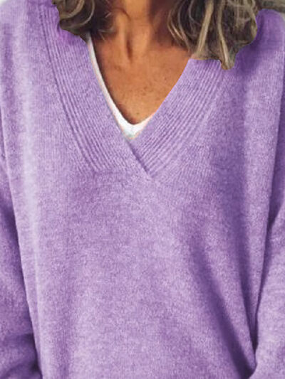 Image of Dames Oversized V-hals Trui
