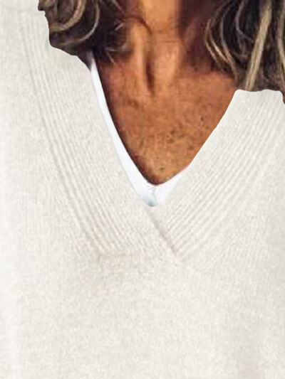 Image of Dames Oversized V-hals Trui