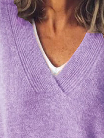 Image of Dames Oversized V-hals Trui