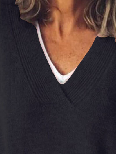 Image of Dames Oversized V-hals Trui