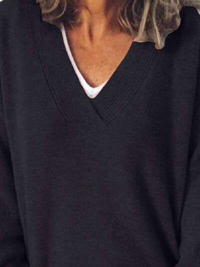 Image of Dames Oversized V-hals Trui
