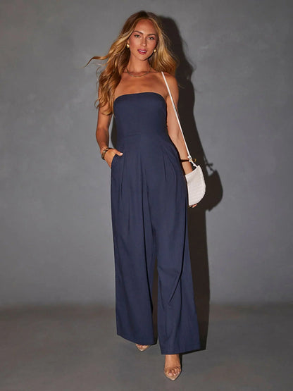 Image of Dames Strapless Wijde Pijpen Top