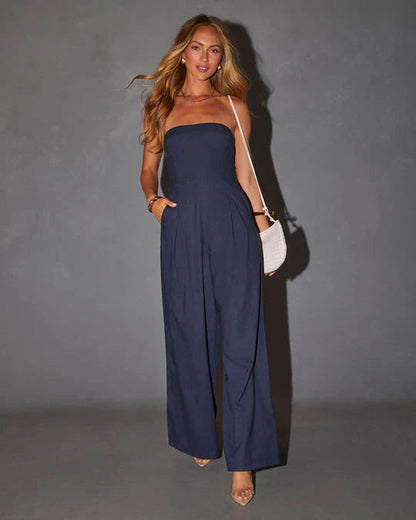 Image of Dames Strapless Wijde Pijpen Top