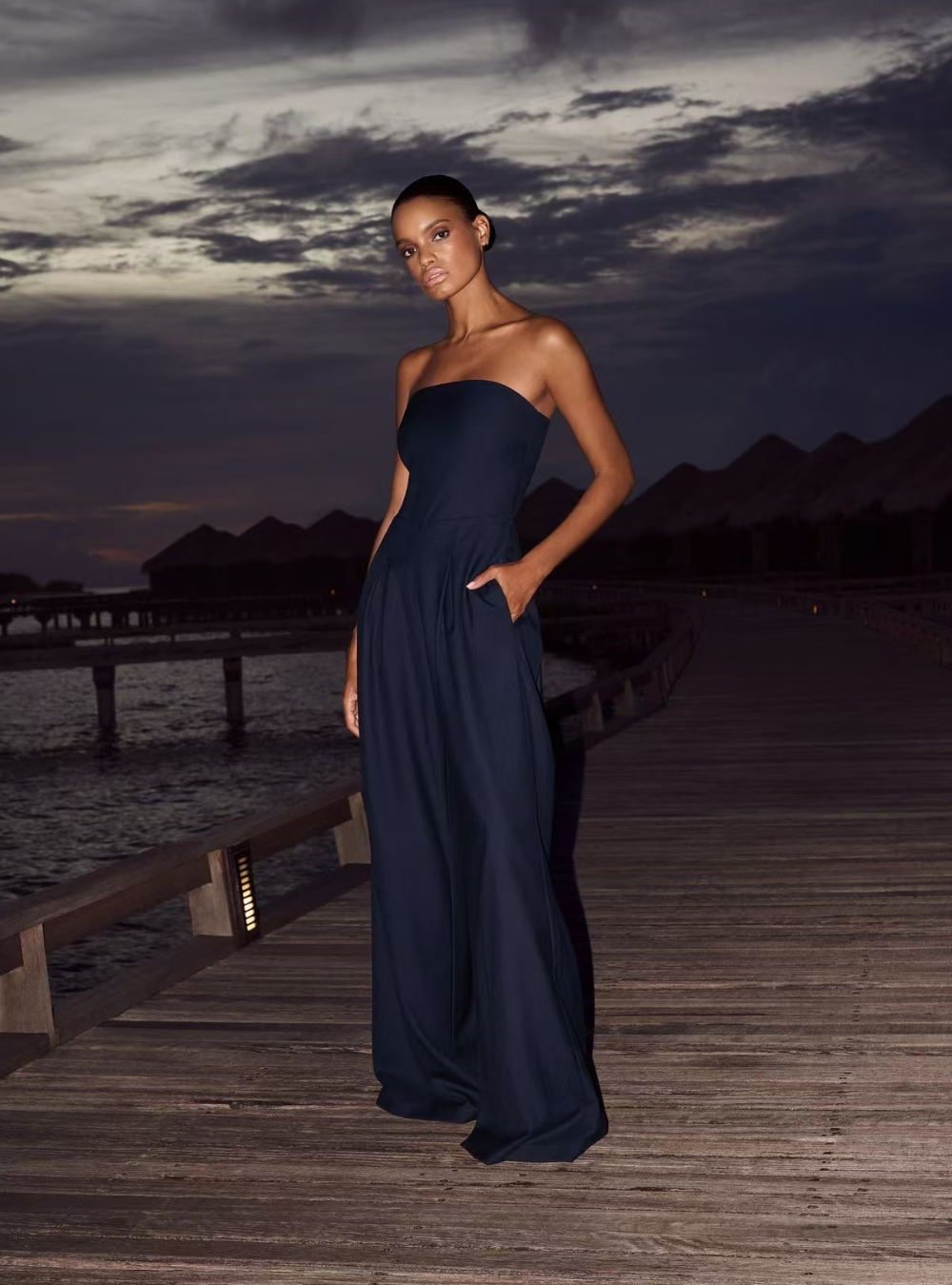 Image of Dames Strapless Wijde Pijpen Top