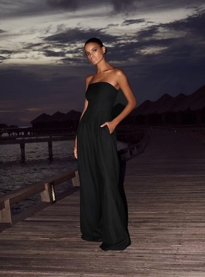 Image of Dames Strapless Wijde Pijpen Top