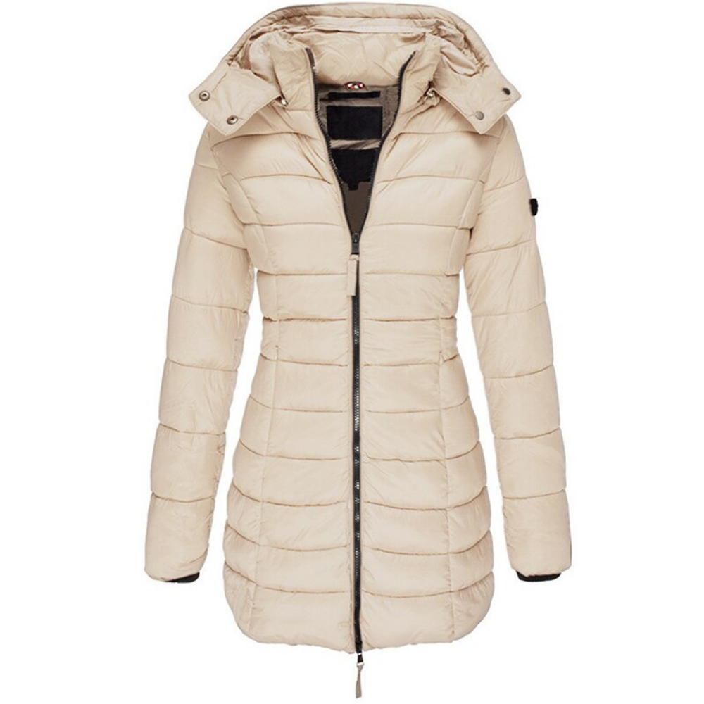 Image of Gewatteerde Dames Puffer Jas met Capuchon