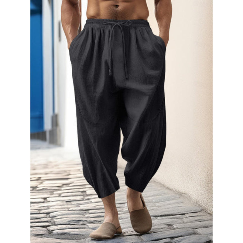 Image of Heren Cropped Broek met Trekkoord