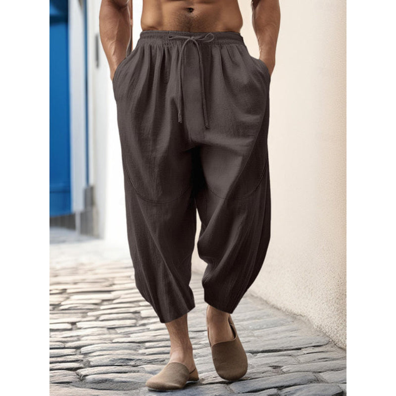 Image of Heren Cropped Broek met Trekkoord