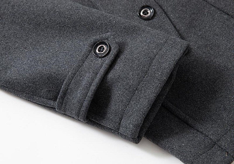 Image of Heren Double-Breasted Pea Coat