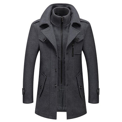 Image of Heren Double-Breasted Pea Coat