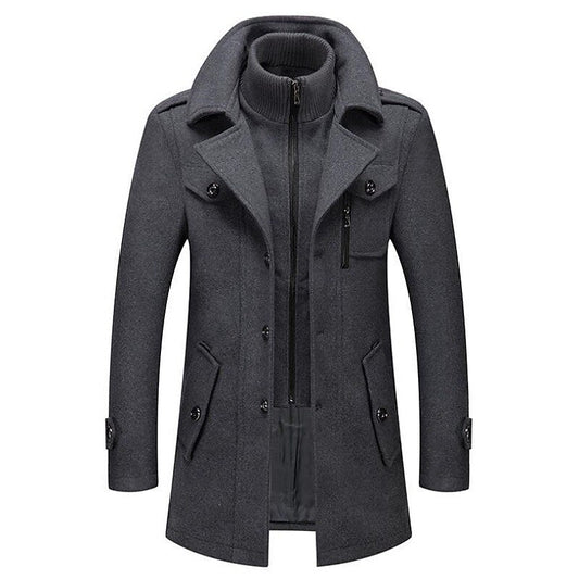 Image of Heren Double-Breasted Pea Coat