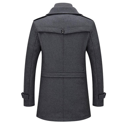 Image of Heren Double-Breasted Pea Coat
