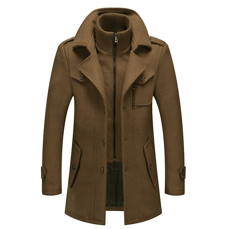 Image of Heren Double-Breasted Pea Coat