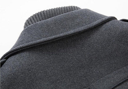 Image of Heren Double-Breasted Pea Coat
