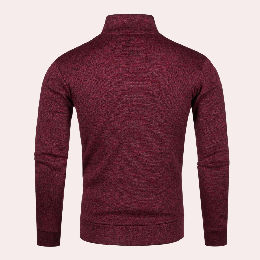 Image of Heren Gewatteerde Zip-Up Jas