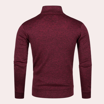 Image of Heren Gewatteerde Zip-Up Jas