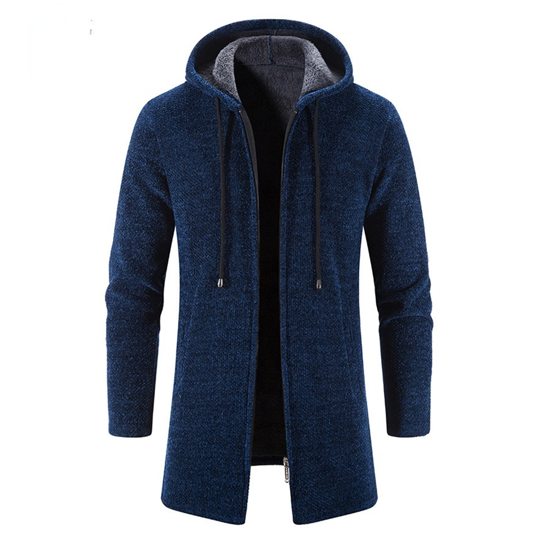 Image of Heren Longline Hooded Zip-Up Jas