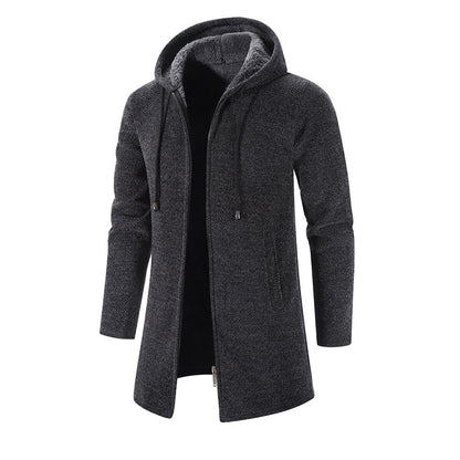 Image of Heren Longline Hooded Zip-Up Jas