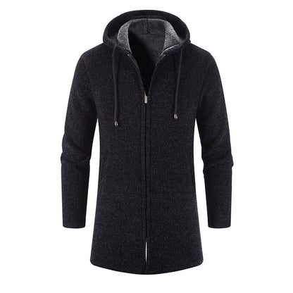 Image of Heren Longline Hooded Zip-Up Jas