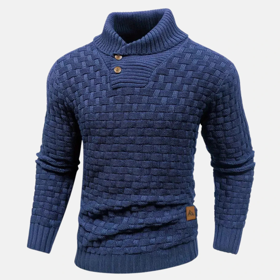 Image of Heren Shawl Collar Gebreide Trui
