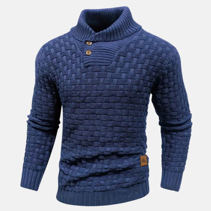 Image of Heren Shawl Collar Gebreide Trui