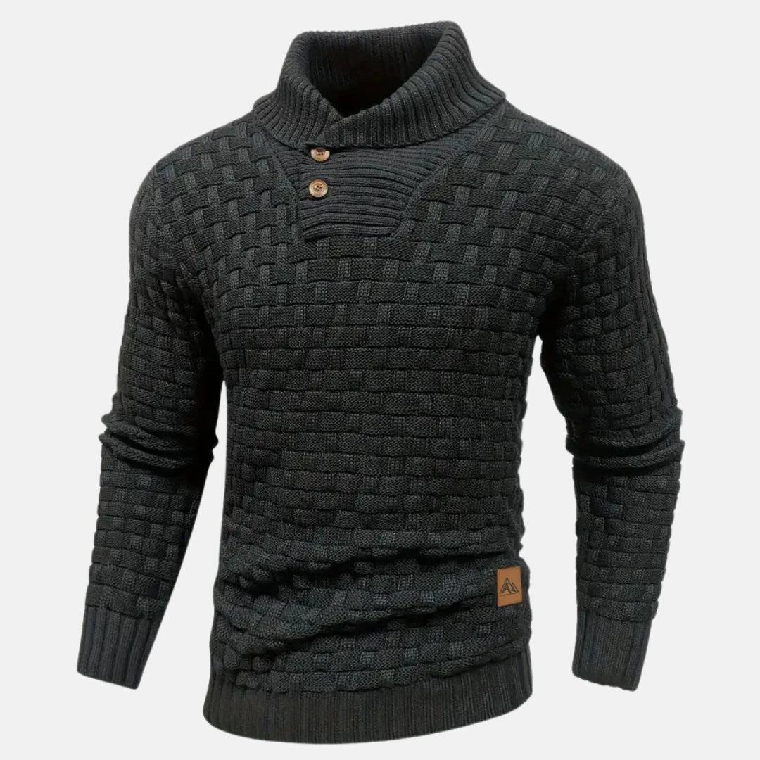 Image of Heren Shawl Collar Gebreide Trui
