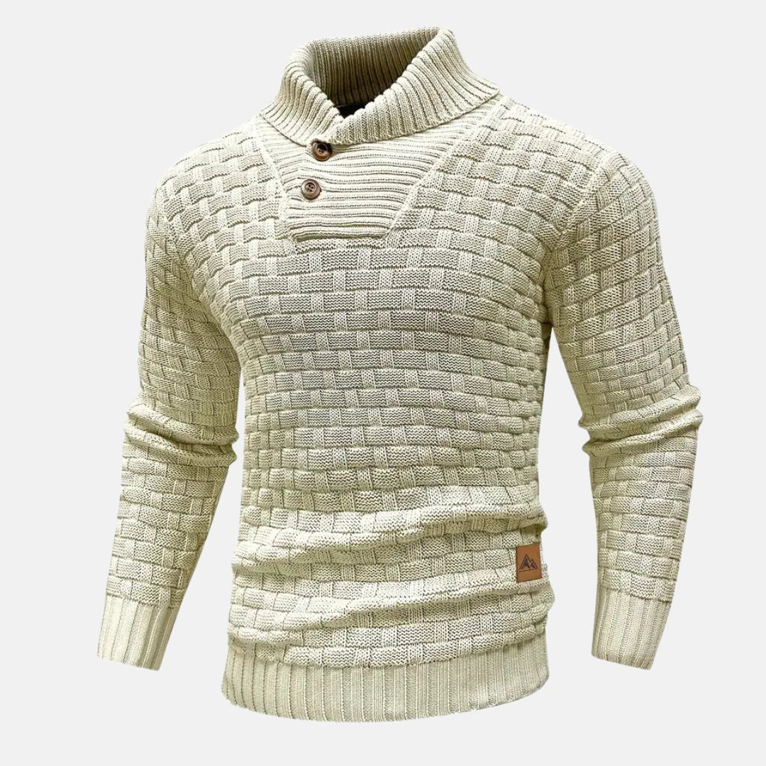 Image of Heren Shawl Collar Gebreide Trui