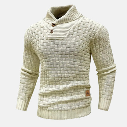 Image of Heren Shawl Collar Gebreide Trui