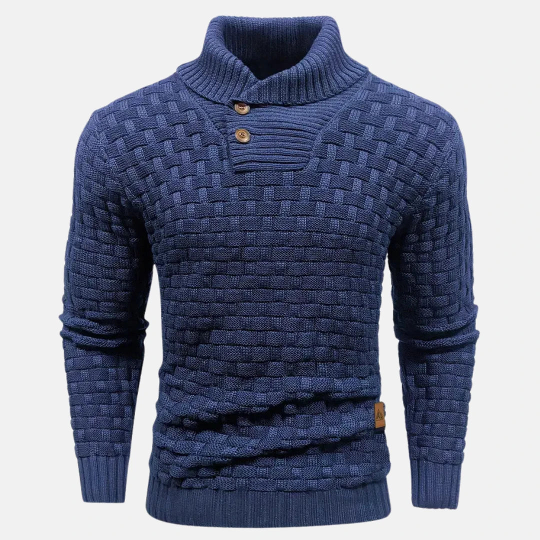 Image of Heren Shawl Collar Gebreide Trui