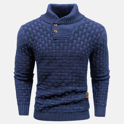Image of Heren Shawl Collar Gebreide Trui