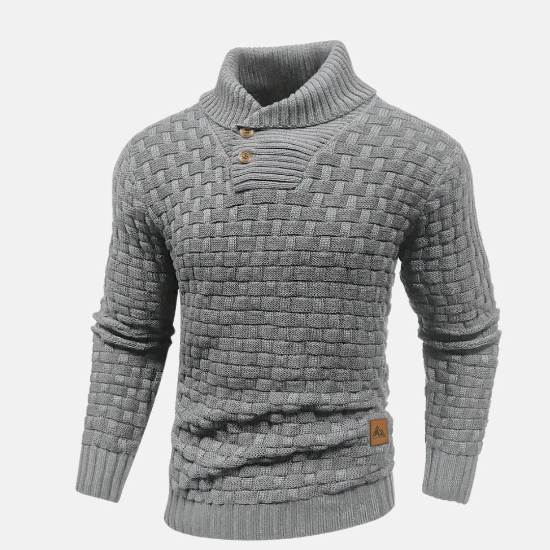 Image of Heren Shawl Collar Gebreide Trui