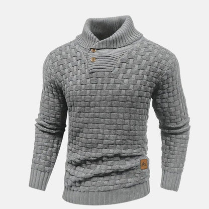 Image of Heren Shawl Collar Gebreide Trui