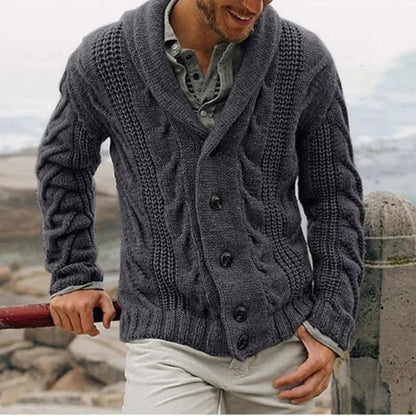 Image of Heren Shawlkraag Gebreid Vest