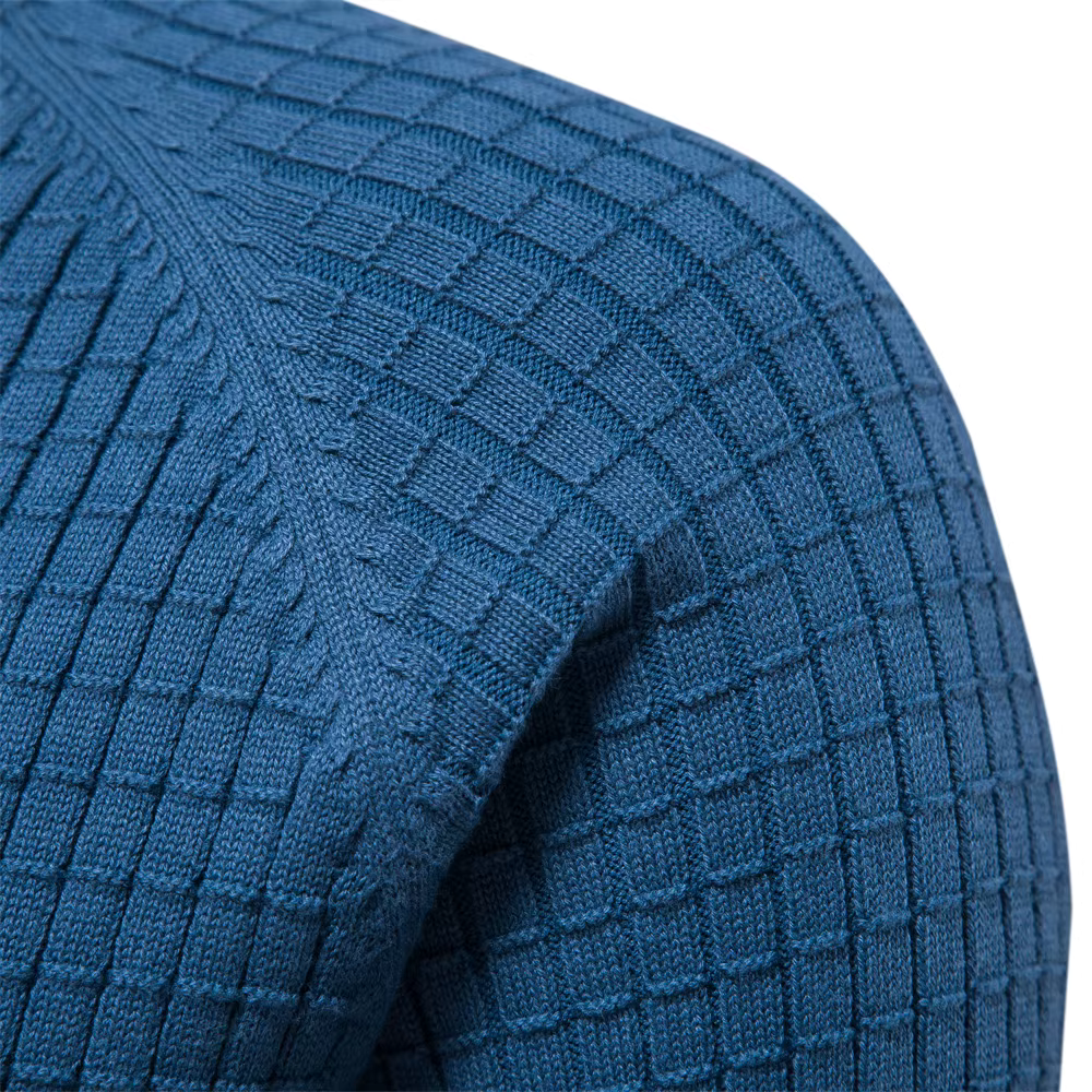 Image of Heren Trui met Textuur en Ronde Hals
