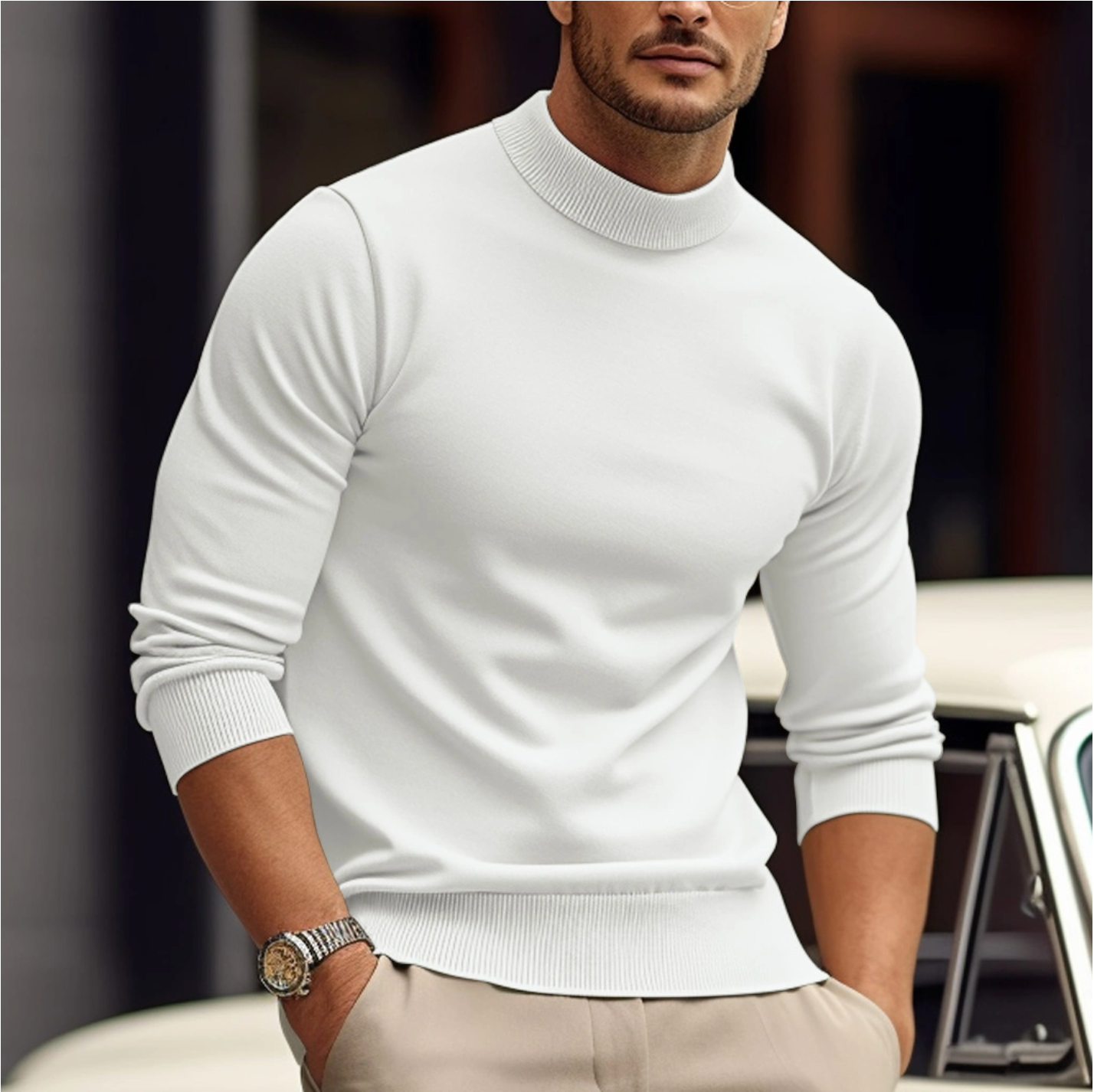 Image of Jaap | Heren Fitted Coltrui Trui